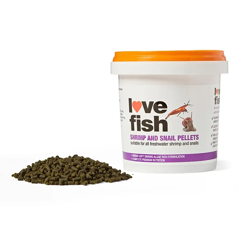 Love Fish Shrimp And Snail Food Pellets 60G