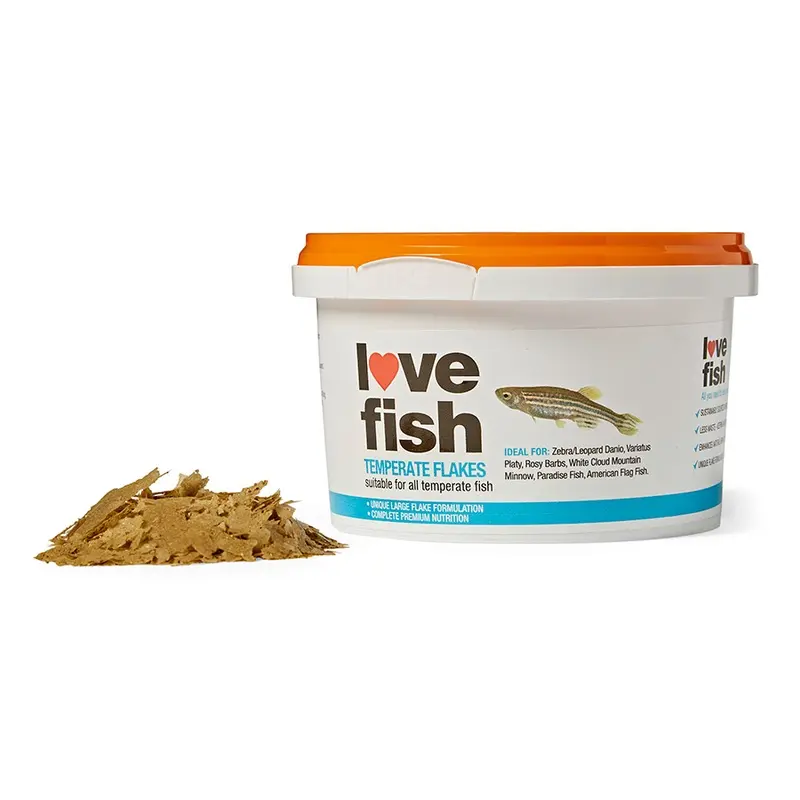 Love Fish Temperate Fish Food Flakes 18G