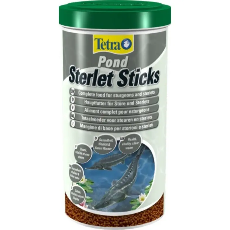 Tetra Pond Sterlet Sticks Fish Food - Standard Sticks - Tub 580G