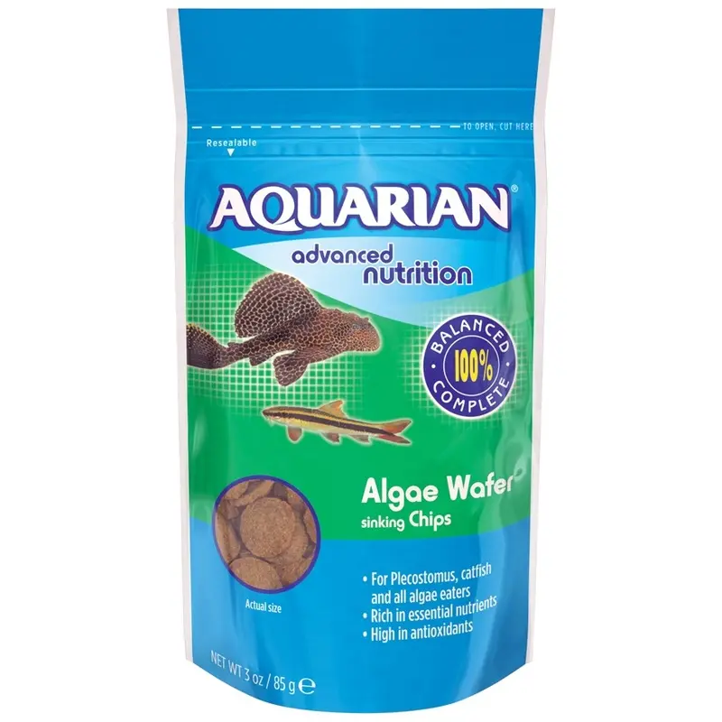 Aquarian Algae Wafer Aquarium Food - Bag 85G