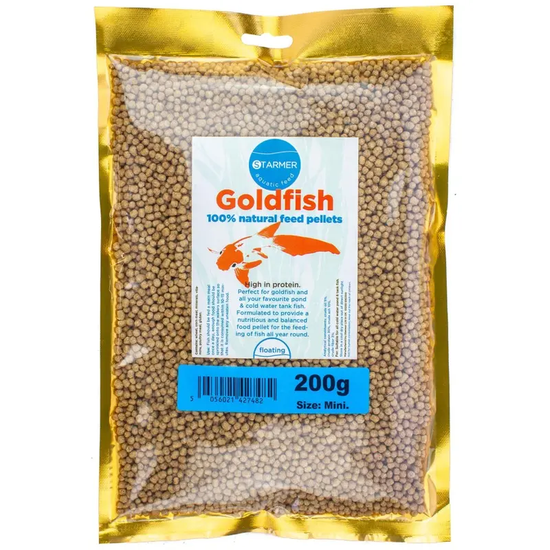Starmer Aquatic Feed (200G) Goldfish Pond & Tank Feed Pellets (Mini 3-4Mm) 100G-10Kg 200G