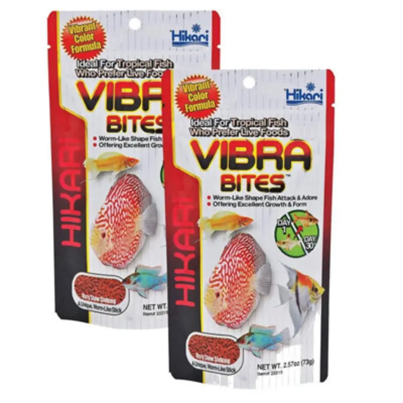 Hikari Vibra Bites Tropical Fish Food - 2 Pack 73G