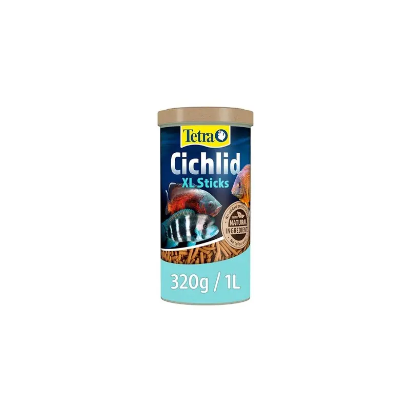 Tetra Cichlid Fish Food Sticks, Complete Food For Cichlids, 320G Extra Large