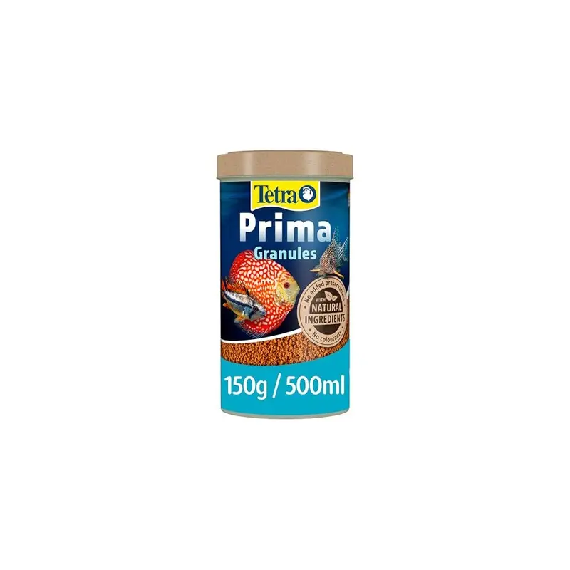 Tetra Prima Granules Fish Food, Slowly Sinking Complete Fish Food, 500 Ml