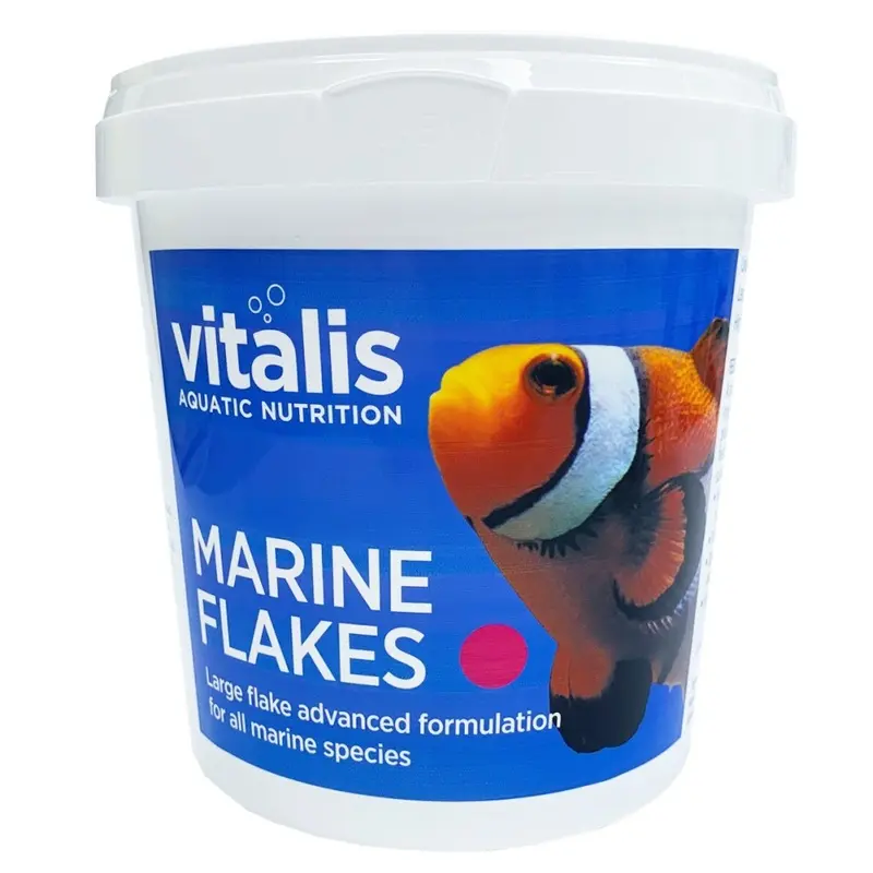 New Vitalis (90G) Marine Flakes Fish Food For Marine Reef Aquarium Fish Tank 90G