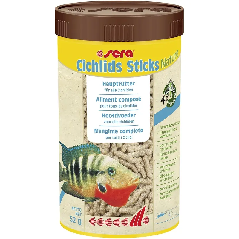 sera Cichlids Sticks Nature 250 ml