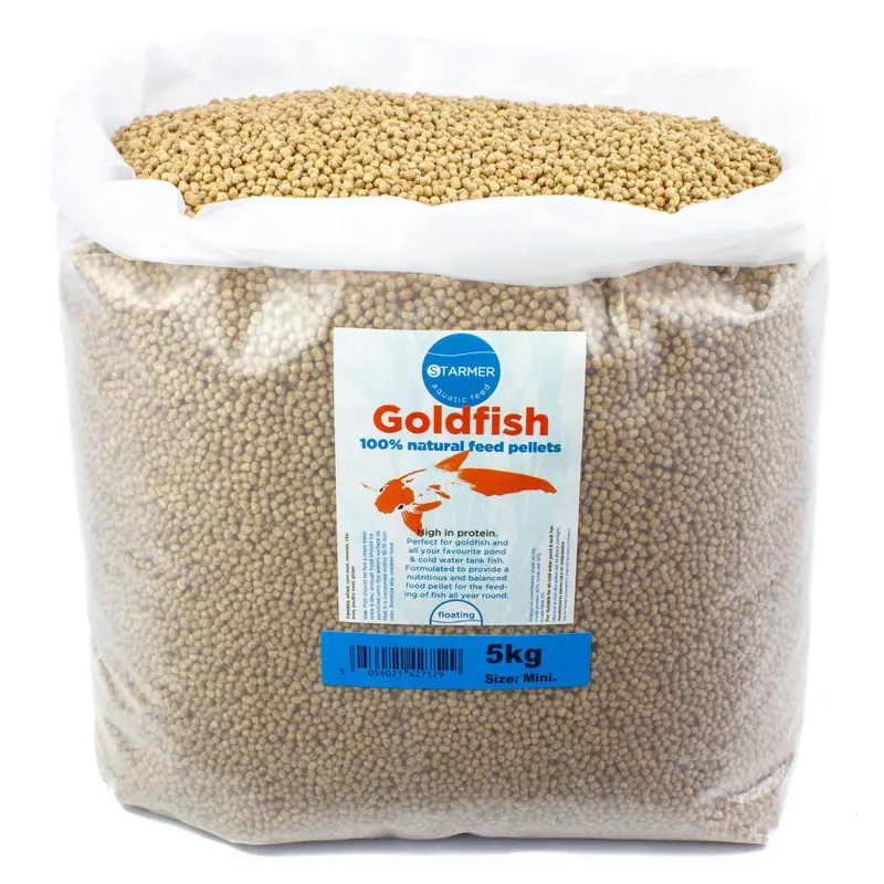 Starmer Aquatic Feed (5Kg) Goldfish Pond & Tank Feed Pellets (Mini 3-4Mm) 100G-10Kg 5Kg