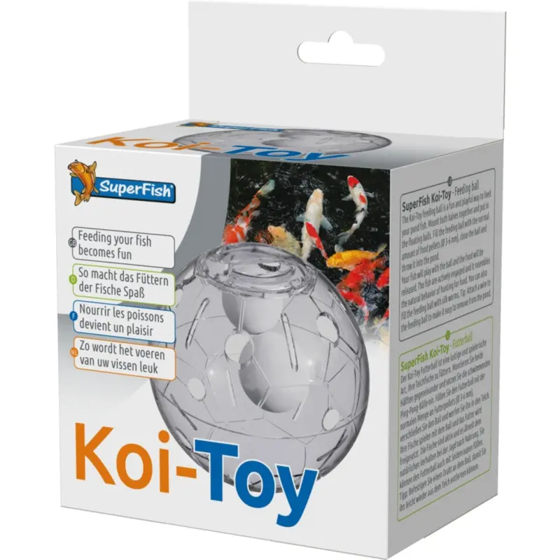 Superfish Koi Toy Fun Pond Fish Feeder Ball Interactive Feeding Goldfish Play