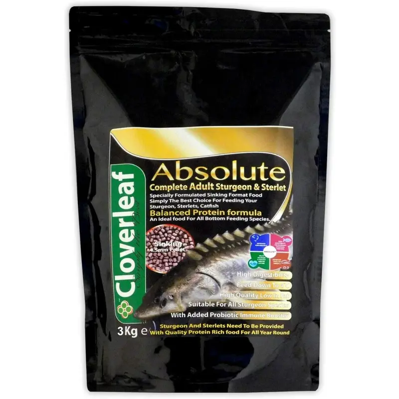 Cloverleaf Sturgeon Sinking Pellets - Adult - 3Kg