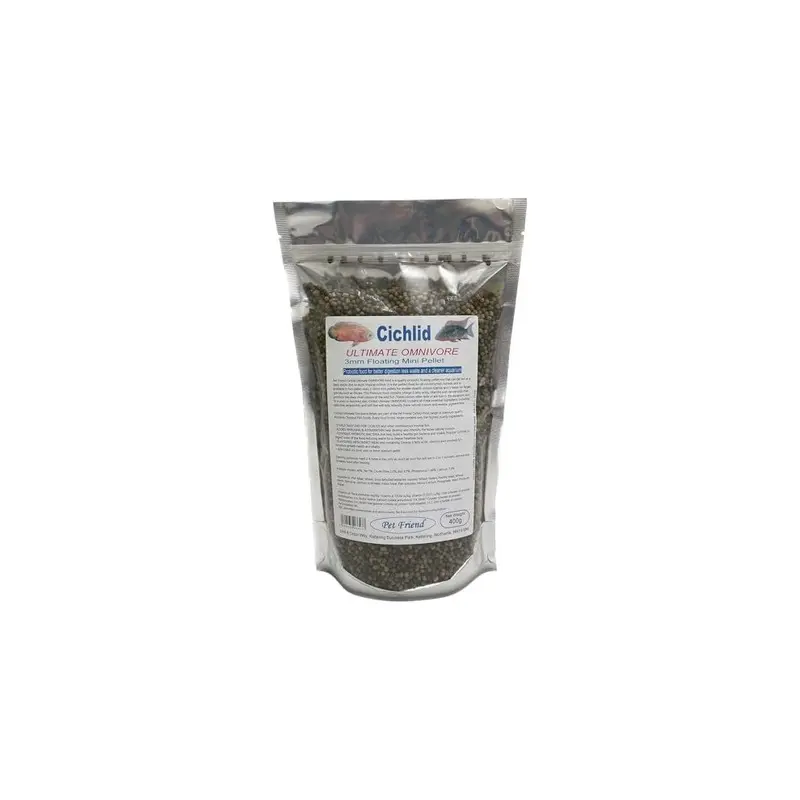 Pet Friend Ultimate Omnivore Cichlid Food 3Mm Pellets 400G