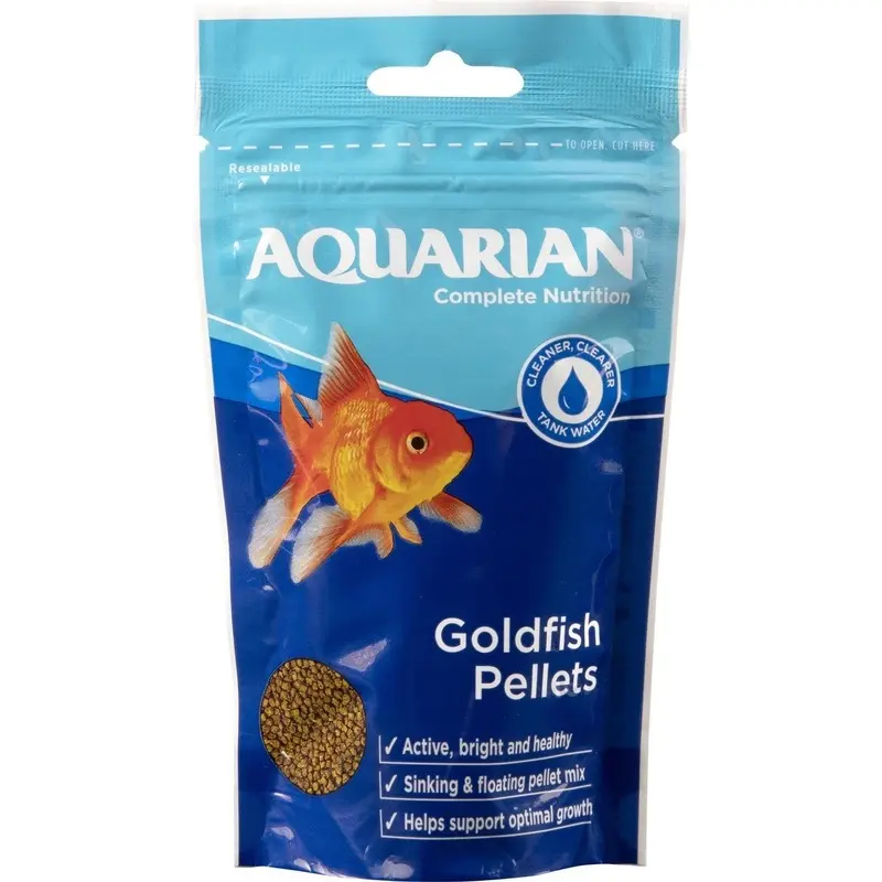 Aquarian Food Goldfish Pellets 284g  Ponds / Tanks sinking & floating mix