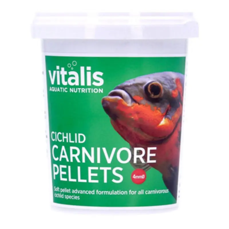 B&Q Vitalis Cichlid Carnivore Pellets Fish Food (4Mm) 300G