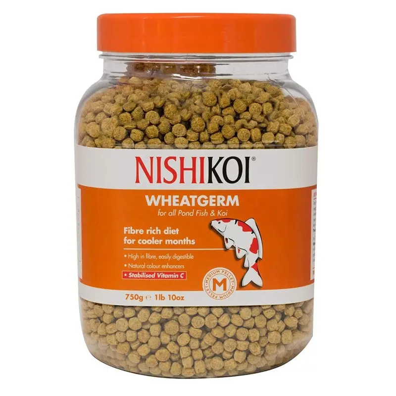 New Nishikoi Wheatgerm Pellet Fish Food 750G Medium