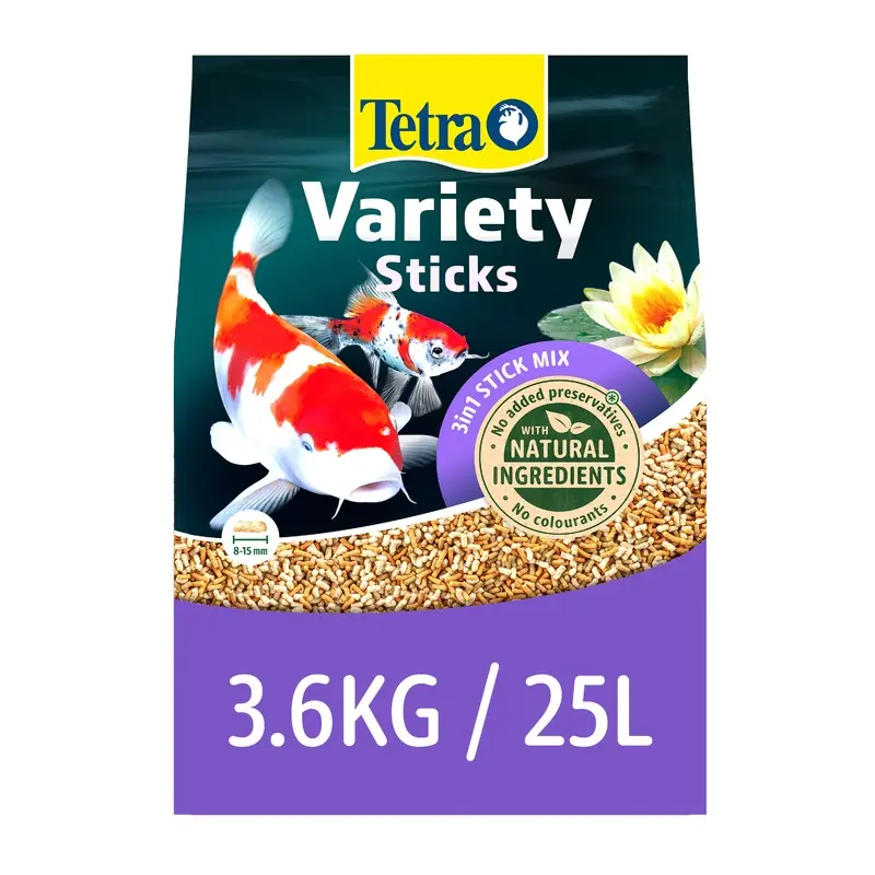 Tetra Pond Floating Variety Sticks Complete Fish Food 3.6Kg