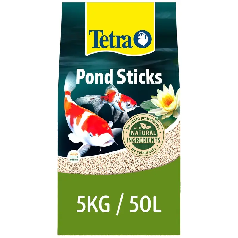 Tetra Pond Sticks 50 Litre Staple Food In Floating Stick Form For All Pond Fish