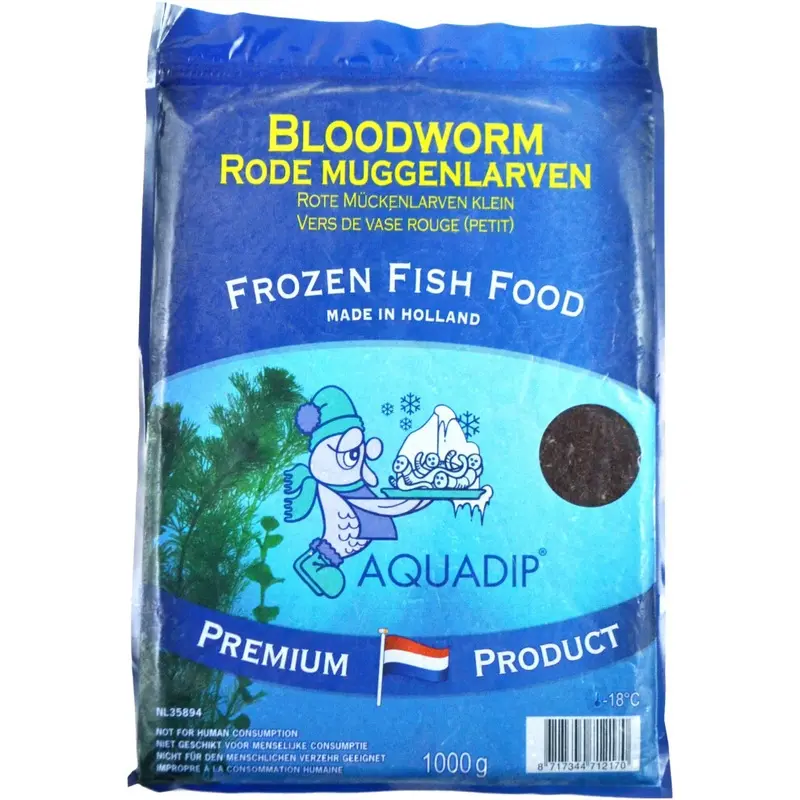 New Aquadip Frozen Bloodworm Pack 1Kg