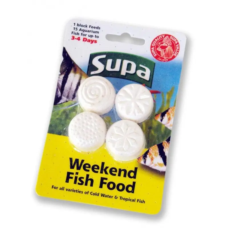 Supa Aquarium Weekend Fish Food - X 6G Size 4