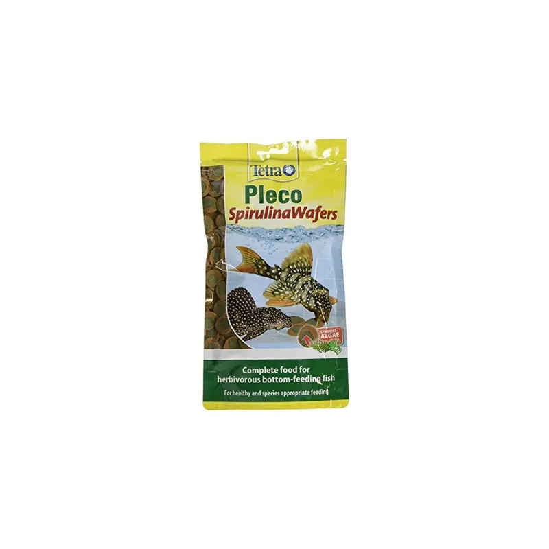 Tetra Pleco Spirulina Wafers For All Herbivorous Bottom-Feeding Fish, 150G
