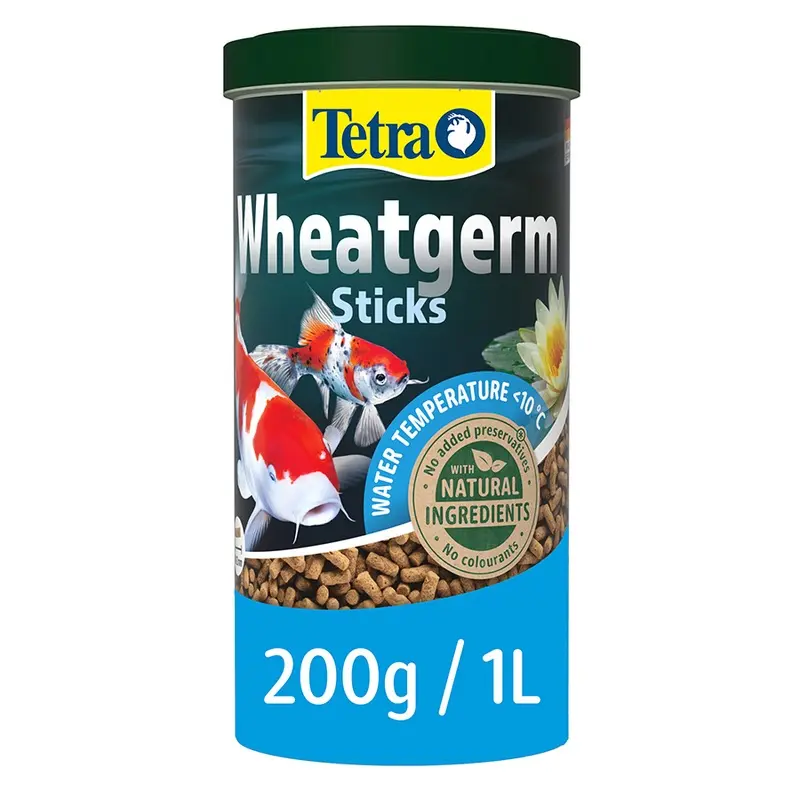 Tetra Pond Wheatgerm Sticks Complete Pond Fish Food For Cold Temperatures 200G