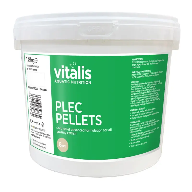 Vitalis (300G) Pleco Pellets Aquarium Fish Tank Algae Eater Food 300G