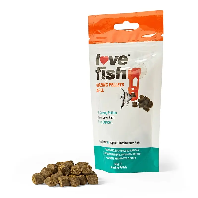 Love Fish Grazing Tropical Fish Food Pellets Refill 50G