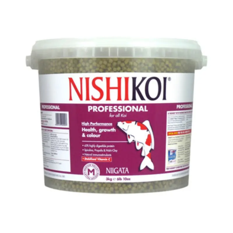 Nishikoi Niigata Professional Food For All Koi Carp Medium Pellets - 3Kg