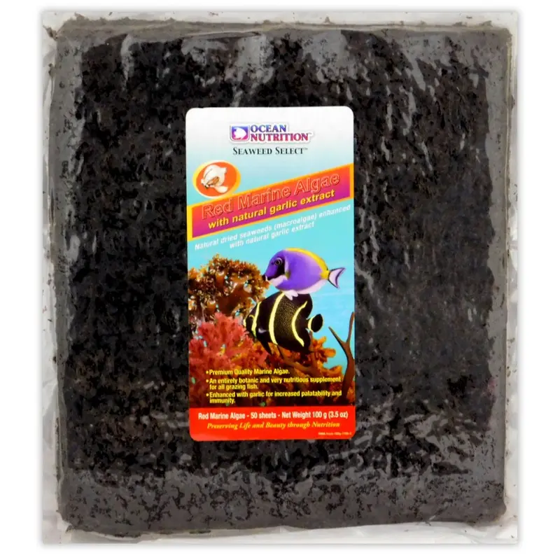 Ocean Nutrition Red On Seaweed Select Marine Algae- Viewing On Seaweed - 50Pk