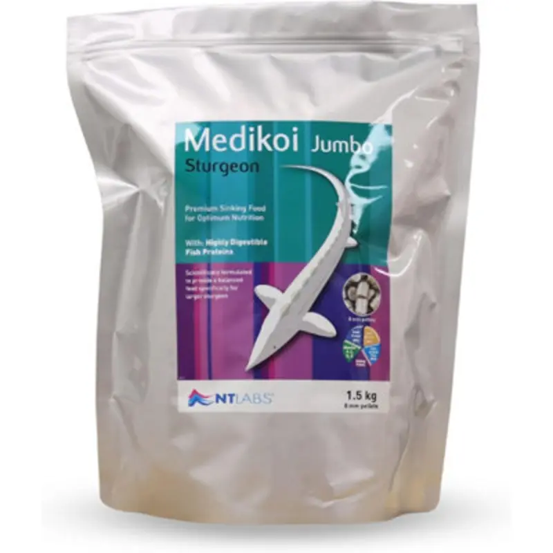 Nt Labs Medikoi Sturgeon & Sterlet Food Jumbo Pellet Food 8Mm 1.5Kg