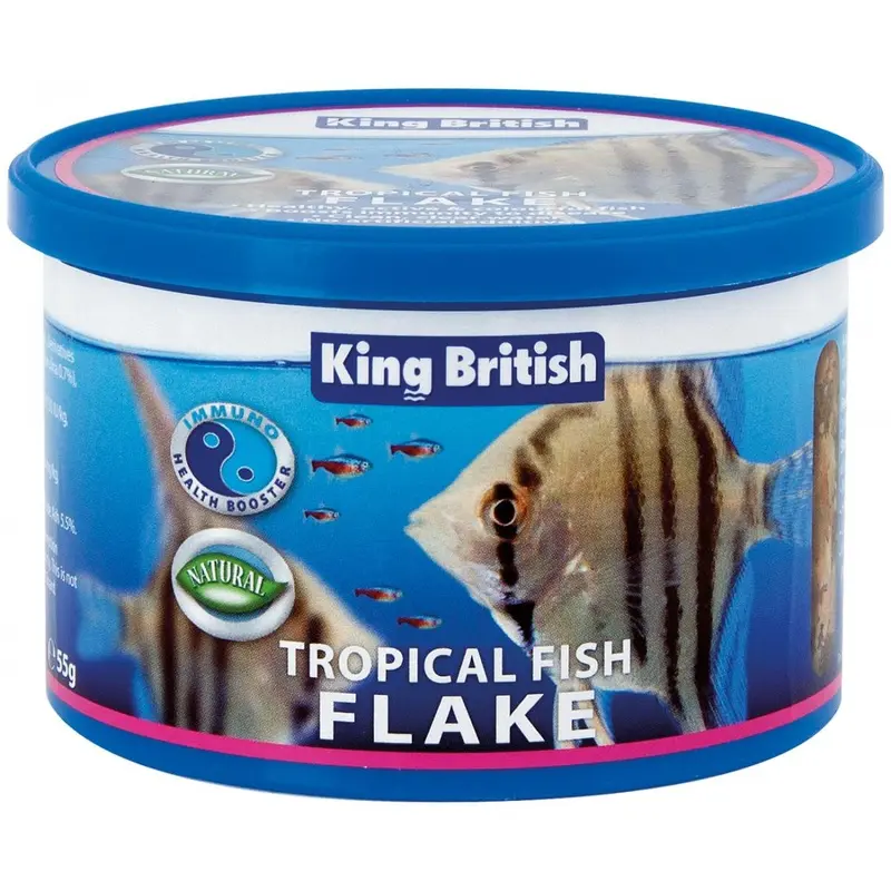King British Tropical Fish Flakes - (With Ihb) 12G