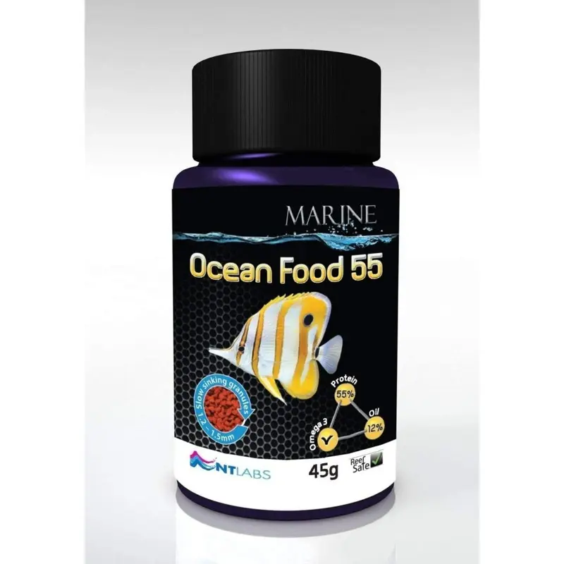 Nt Labs Ocean Food 55, Marine Fish Food, 45G