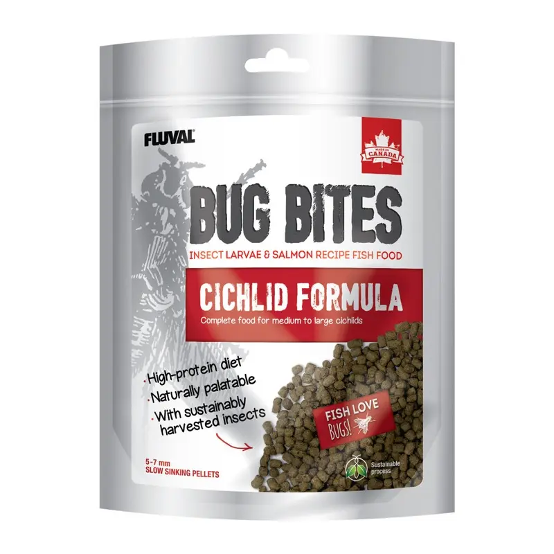 New Fluval Bug Bites Cichlid Granules 450G
