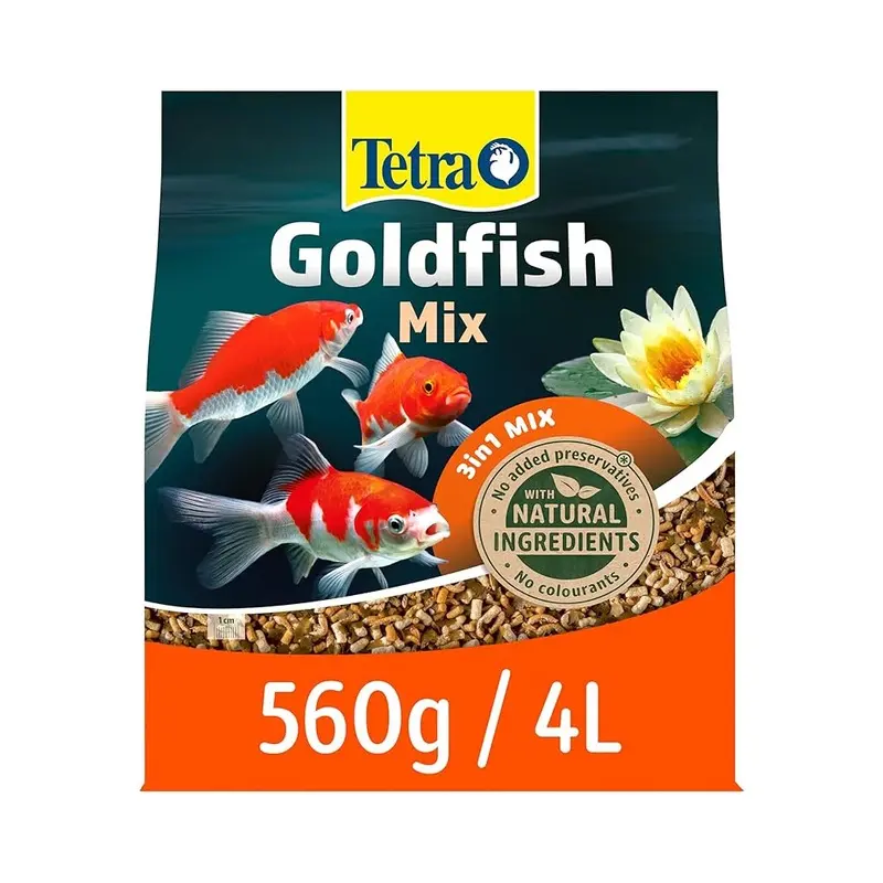 New Tetra Pond Mix, Complete Fish Food Mix For All Fish, Litre Gold 170001 Size 4