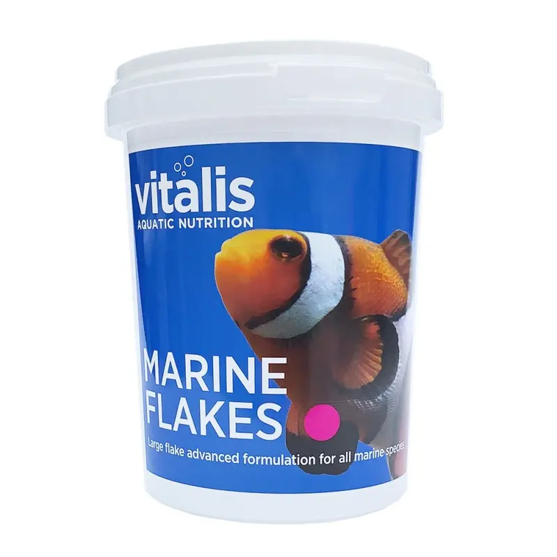 New Vitalis (40G) Marine Flakes Fish Food For Marine Reef Aquarium Fish Tank 40G