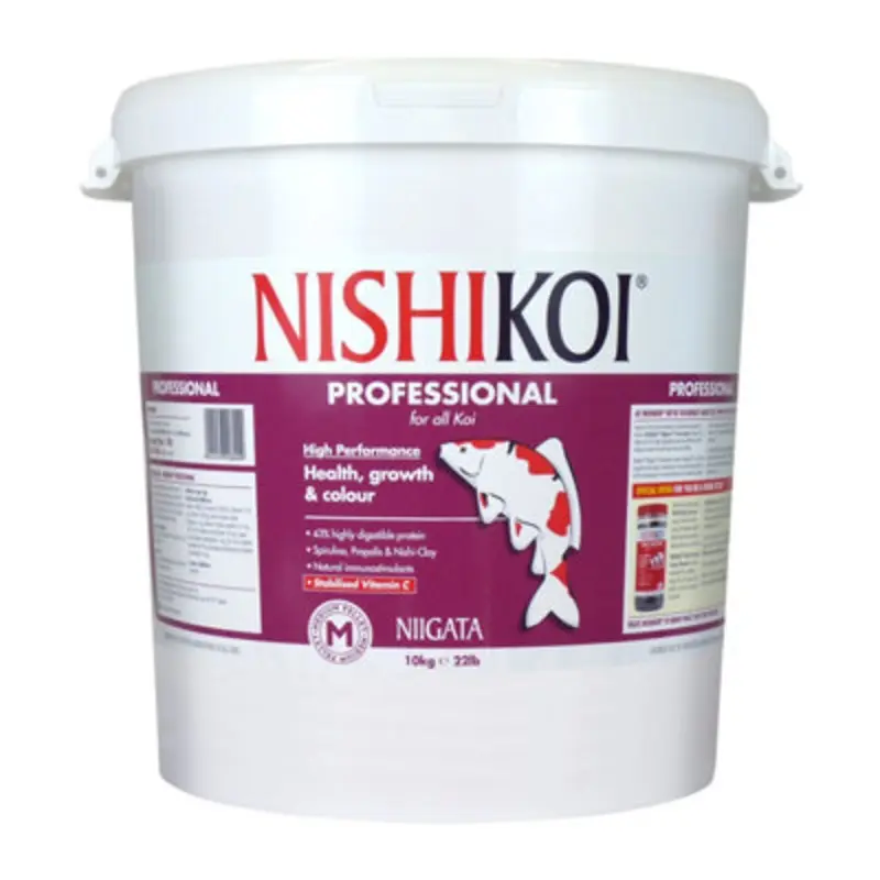 Nishikoi Niigata Professional Food For All Koi Carp Pellets - 10Kg Medium