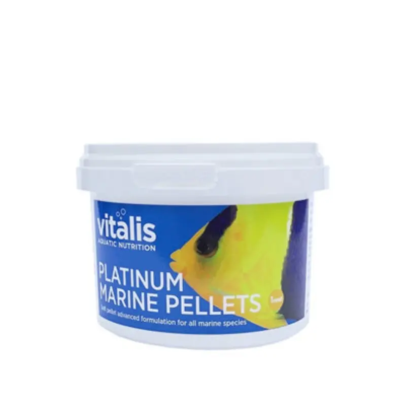 B&Q Vitalis Platinum Marine Pellets 1Mm Fish Food 140G