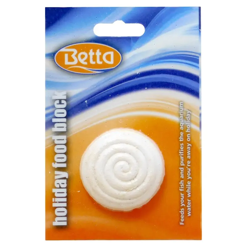 Betta Holiday Block Fish Food Feeds Your Fish While Your Away X1 Fn035