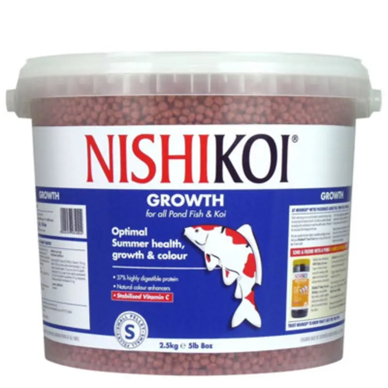 Nishikoi Growth Small Pellet 2.5Kg 2500G