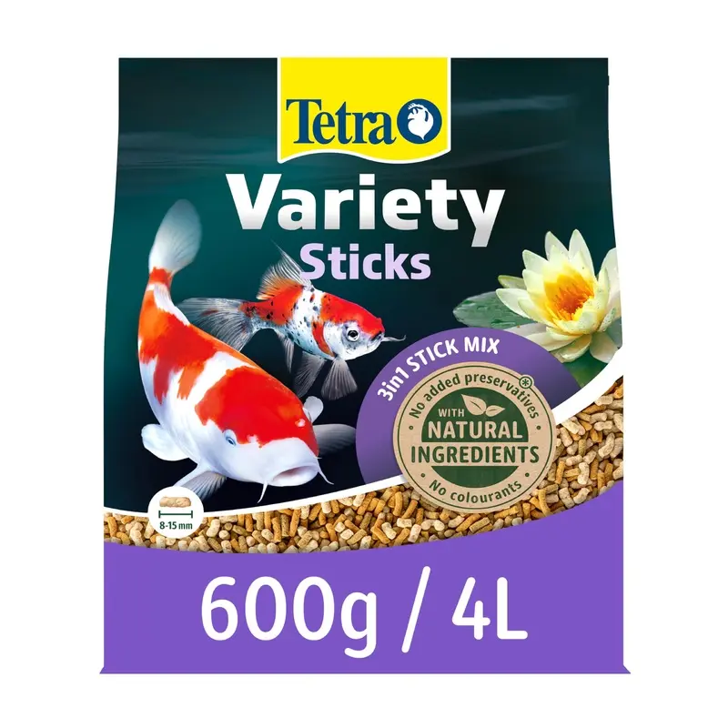 Tetra Pond Fish Food Variety Sticks 600g - biologically balanced for pond fish