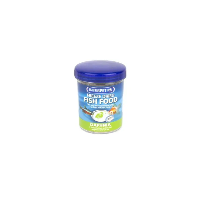 Interpet Freeze Dried Aquarium Fish Food, Safe, Natural, Natural, Daphnia, 35G