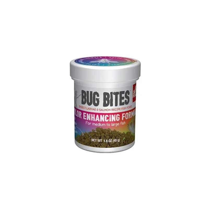 New Fluval Bug Bites Colour Enhancing Fish Food 45 G 45G