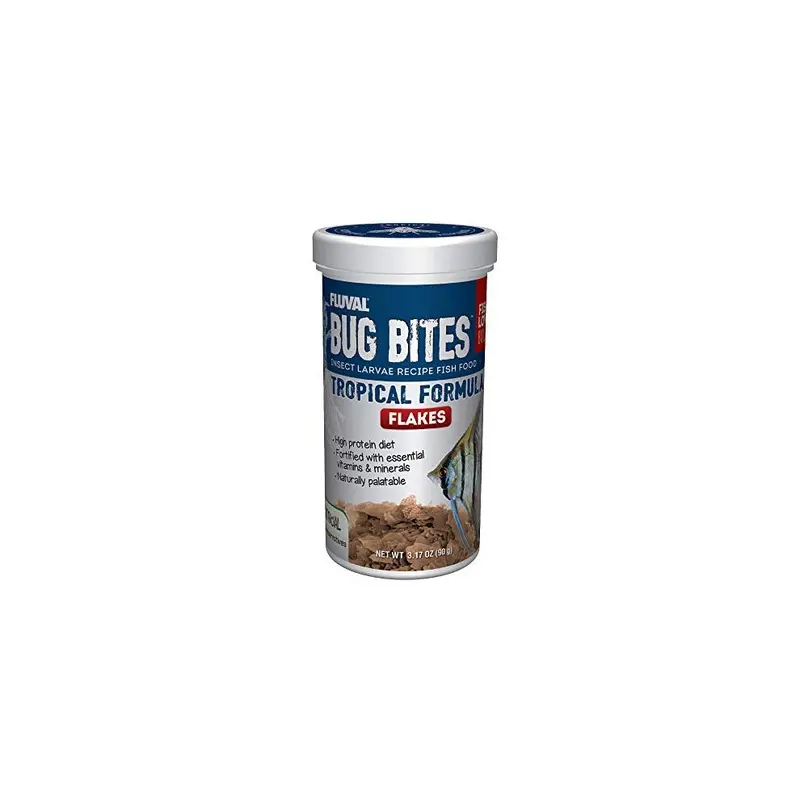 New Fluval Bug Bites Tropical Flakes 90G