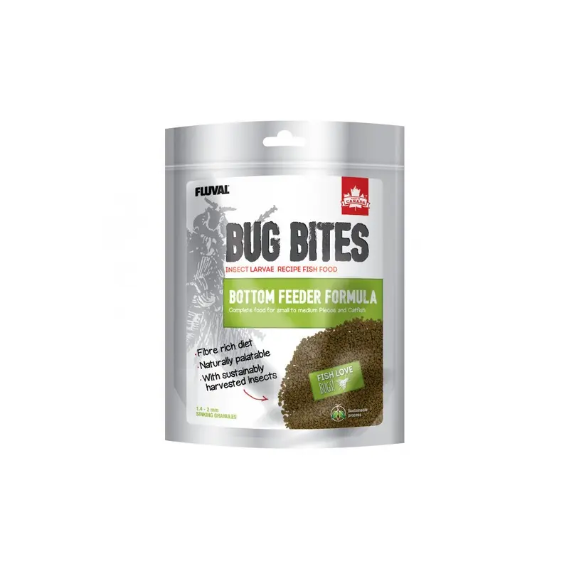 New Fluval Bug Bites Bottom Feeder Granules 450G