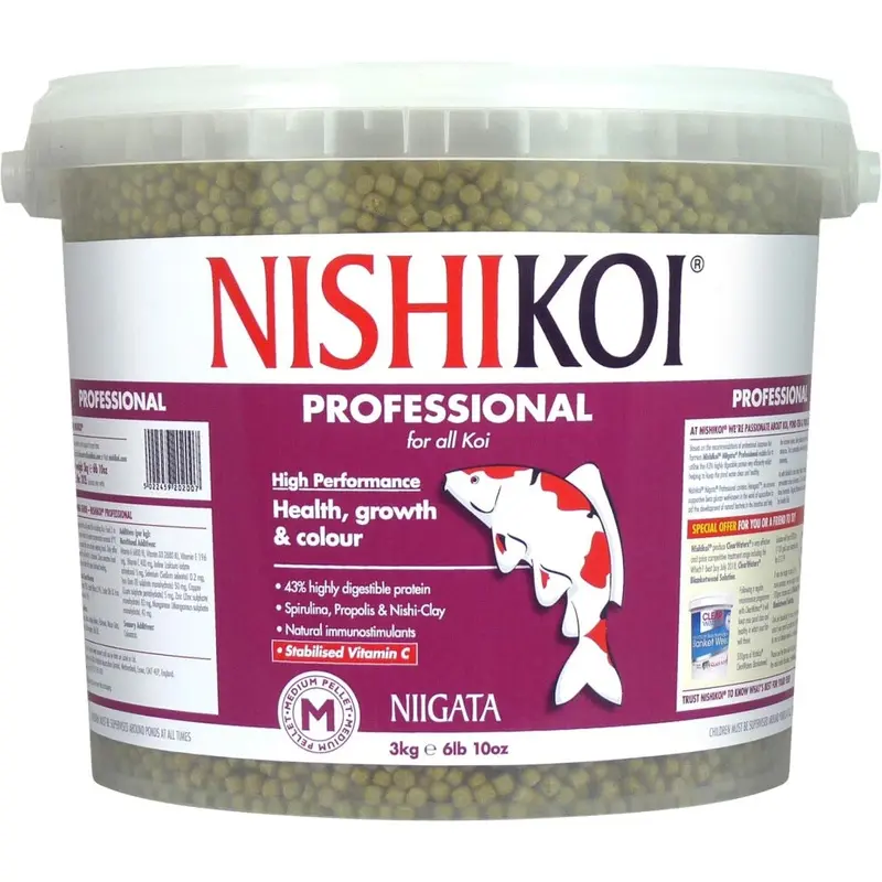 Nishikoi Niigata Professional Food For All Koi Carp Pellets - 3Kg Medium