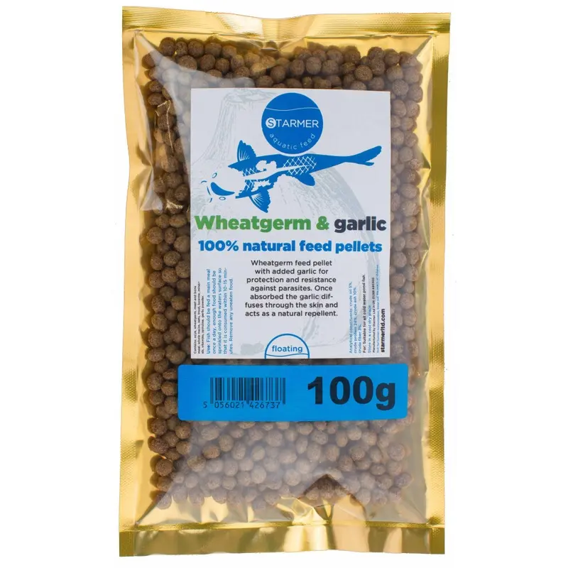 Starmer Aquatic Feed (100G) Wheatgerm & Garlic Floating Winter Koi Feed Pellets 100G
