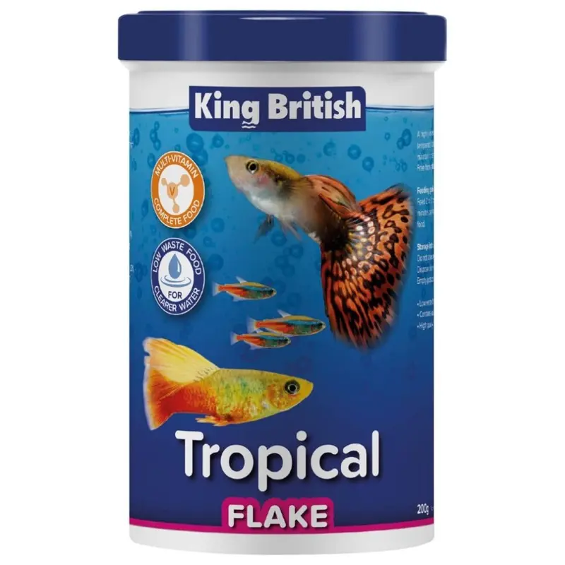 King British Tropical Flake Food, 200 G