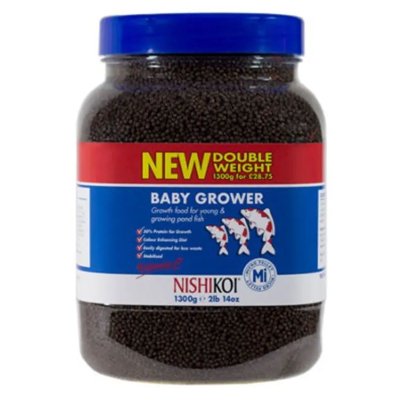 Nishikoi Baby Grower Growth Pond Fish Food 1300G