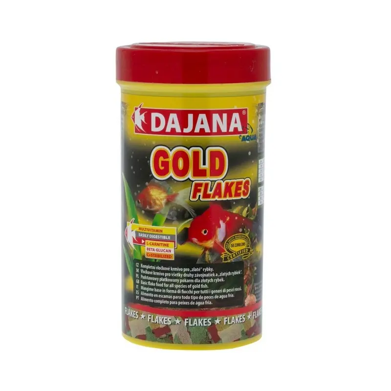 Dajana Gold Flakes Fish Feed (250 Ml) Small