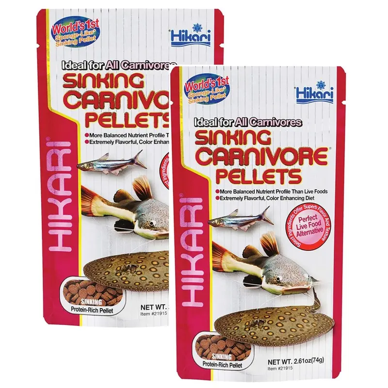 New Hikari Sinking Carnivore Pellets - 2 Pack Hif331_2 74G