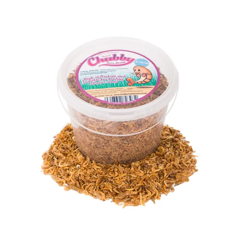 3 Litre Chubby Dried River Shrimp Natural Fish Food Koi Terrapin Turtle Cichild