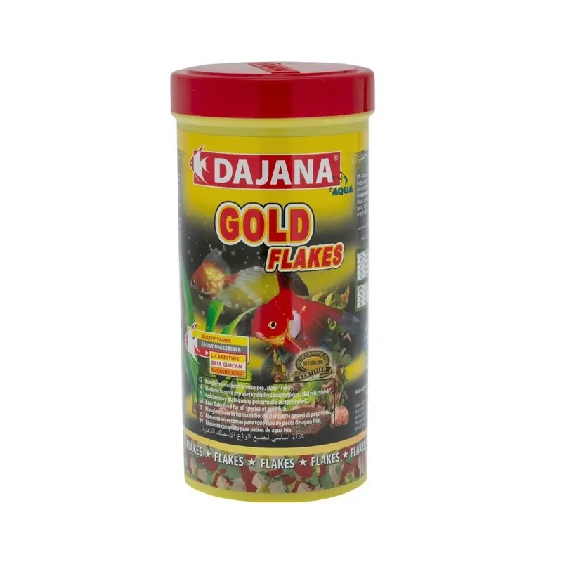 Dajana Gold Flakes Fish Feed (500 Ml) Small